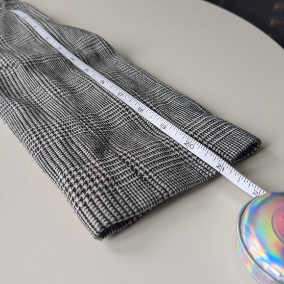 Topshop - Houndstooth Blazer with Metal Zipper Detail - Size 4 - Picture 5 of 7
